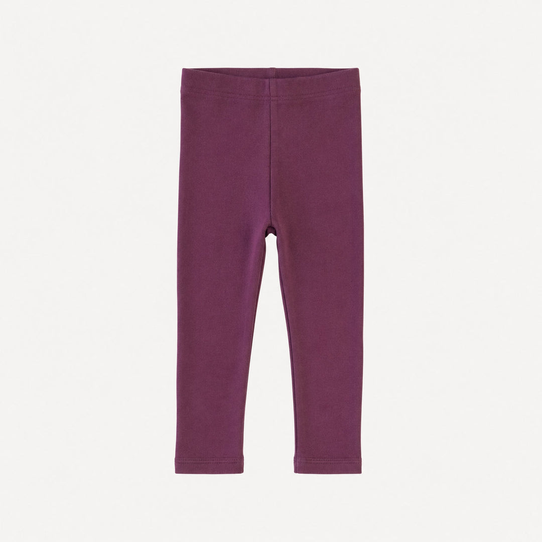 PREORDER classic skinny legging | deep purple | organic cotton interlock