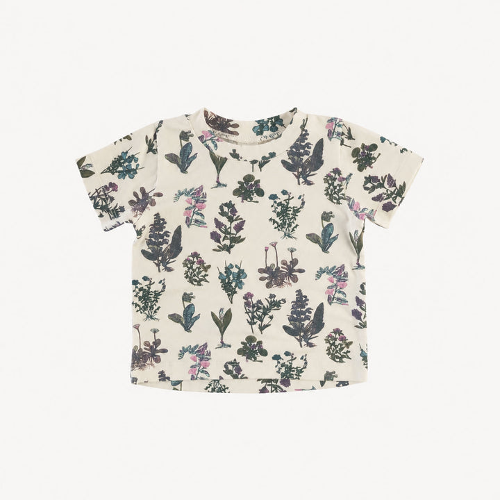 PREORDER short sleeve essential boxy tee | litho floral | modal