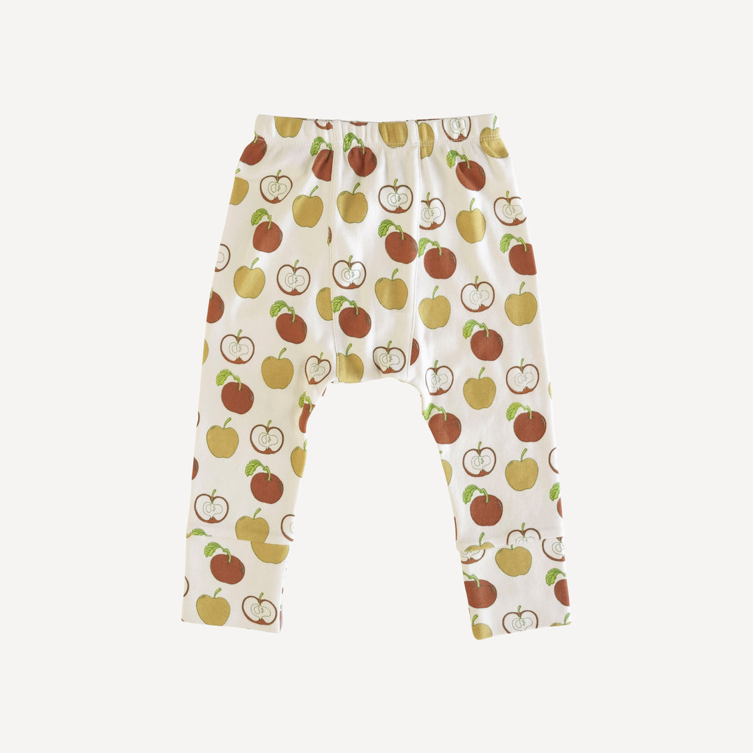 classic panda pant | fall apples | organic cotton interlock