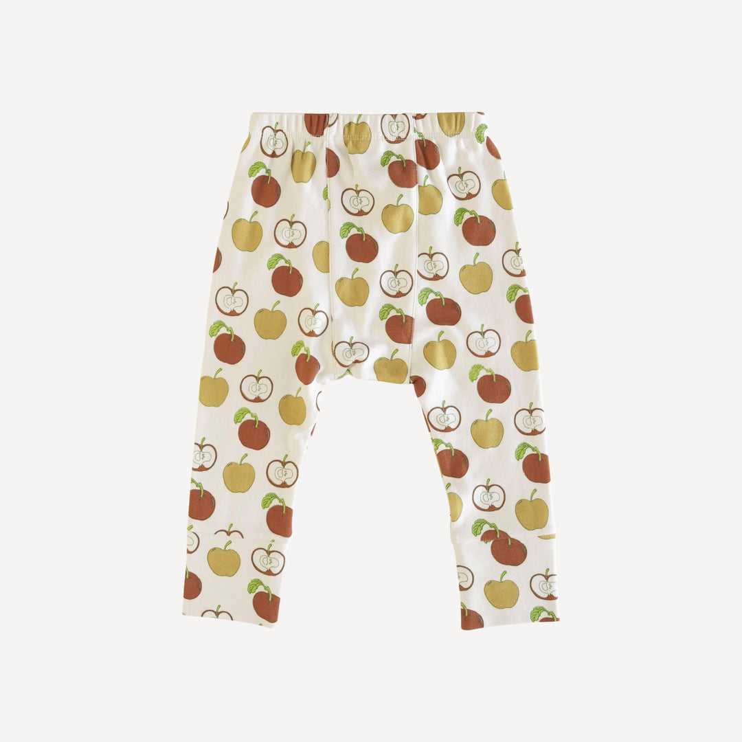 classic panda pant | fall apples | organic cotton interlock