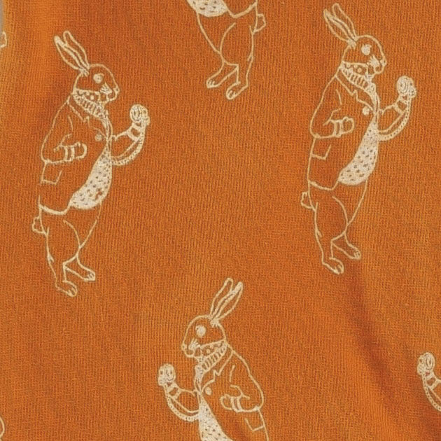 classic single layer blanket | fancy rabbit | organic cotton jersey