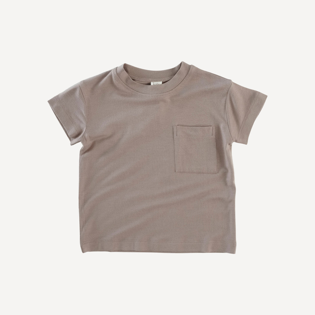 short sleeve relaxed classic pocket tee | fawn | bamboo