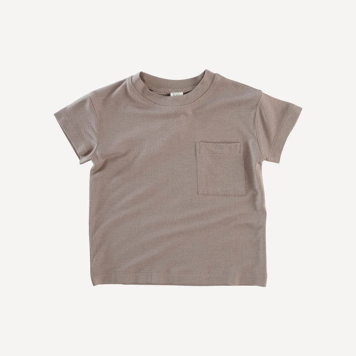 short sleeve relaxed classic pocket tee | fawn | bamboo