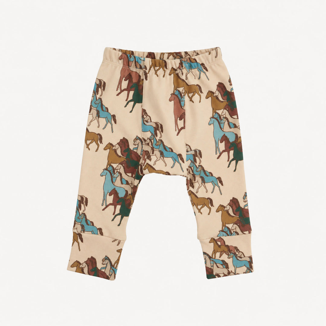PREORDER classic panda pant | horse party | organic cotton interlock