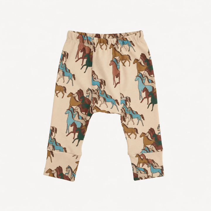 PREORDER classic panda pant | horse party | organic cotton interlock