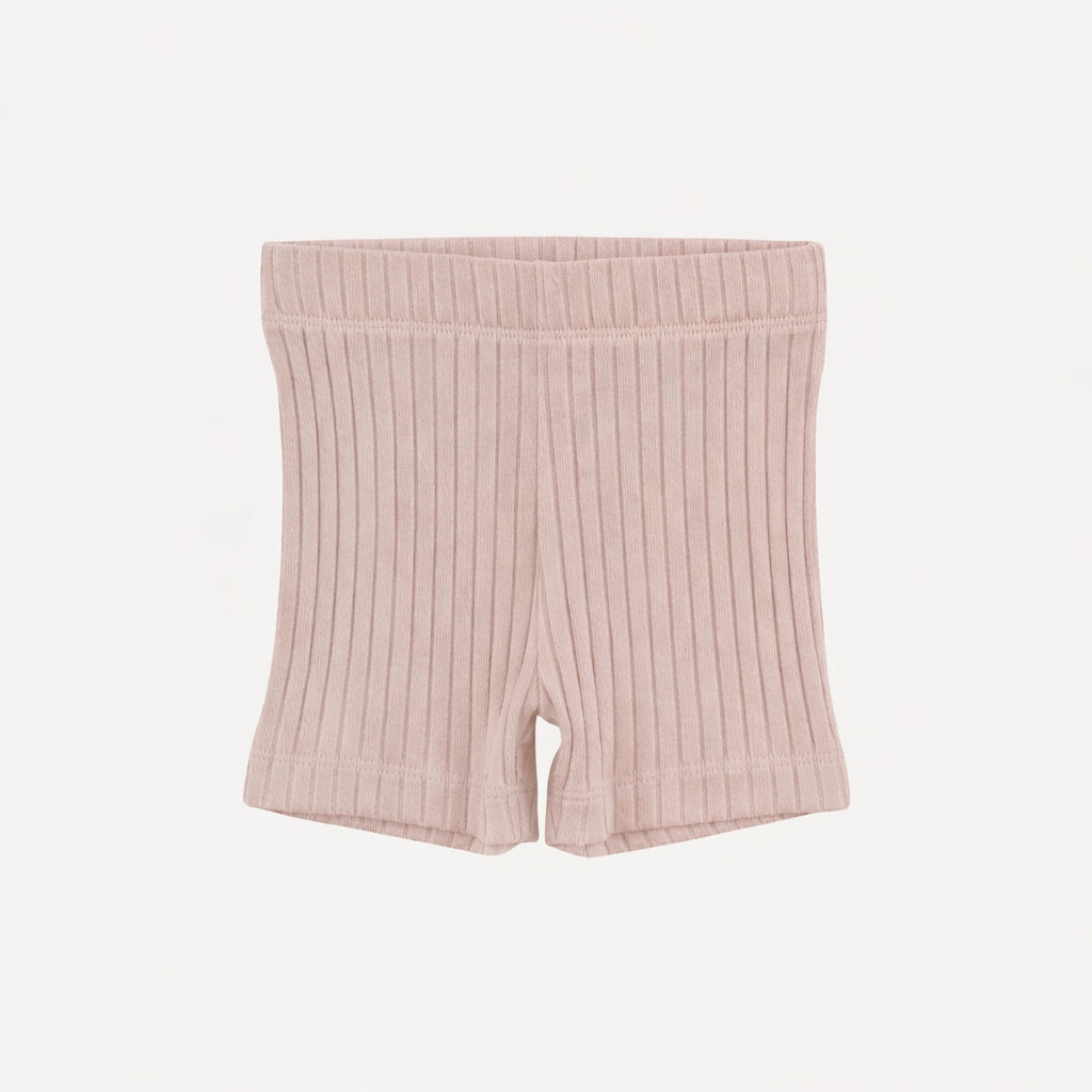 bike short | rose smoke | organic cotton wide rib