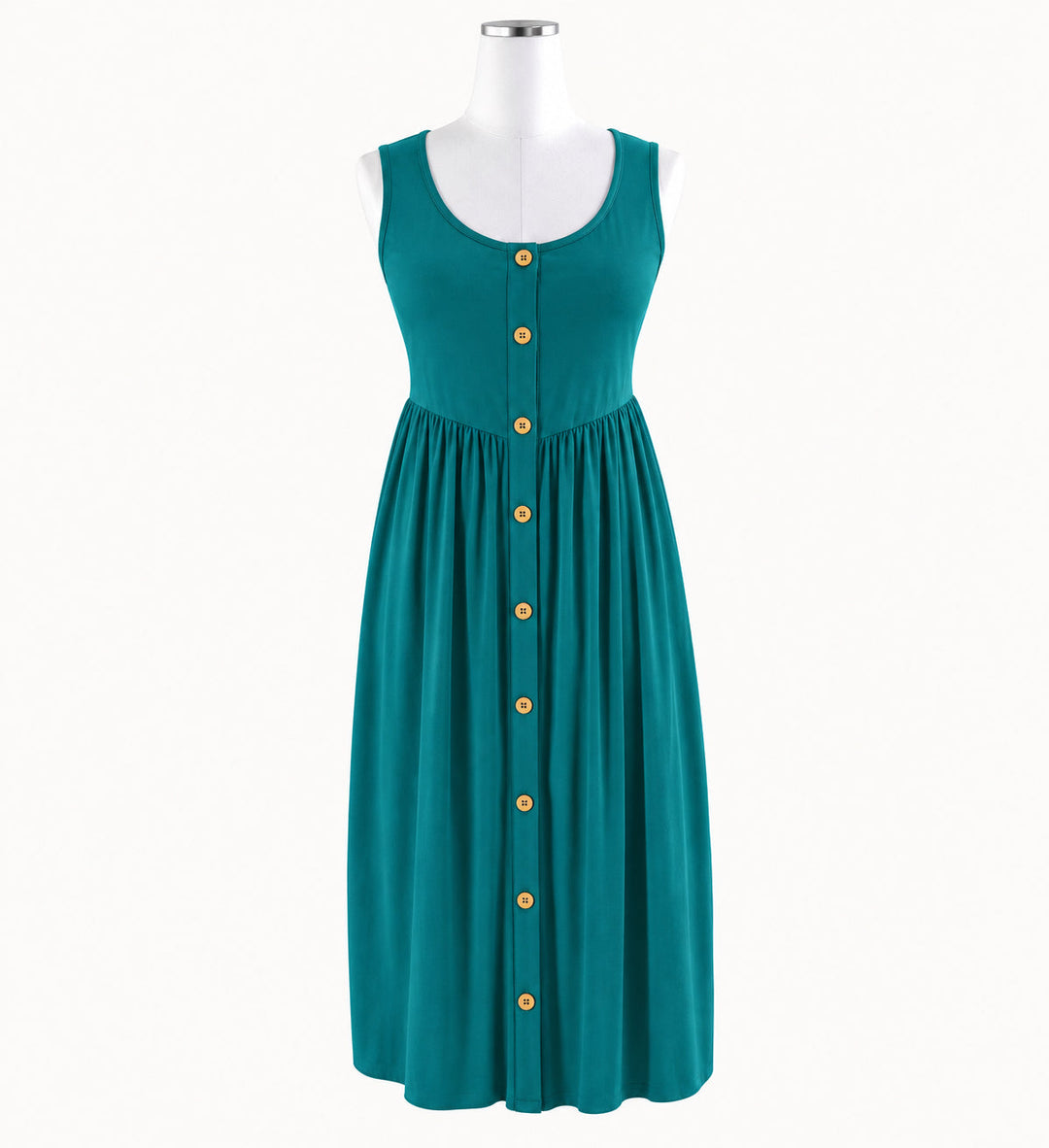 PREORDER womens sleeveless emma dress | sea pine | modal