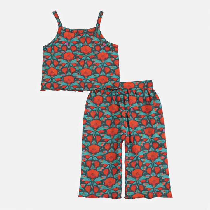 jade set | poppy | organic cotton jersey