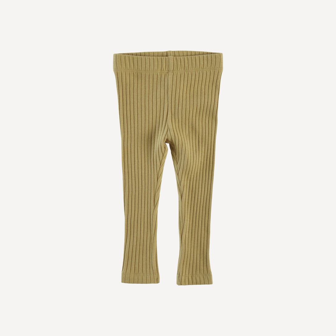 classic skinny legging | fennel | organic cotton wide rib