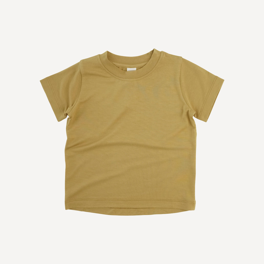 short sleeve essential boxy tee | fennel | modal