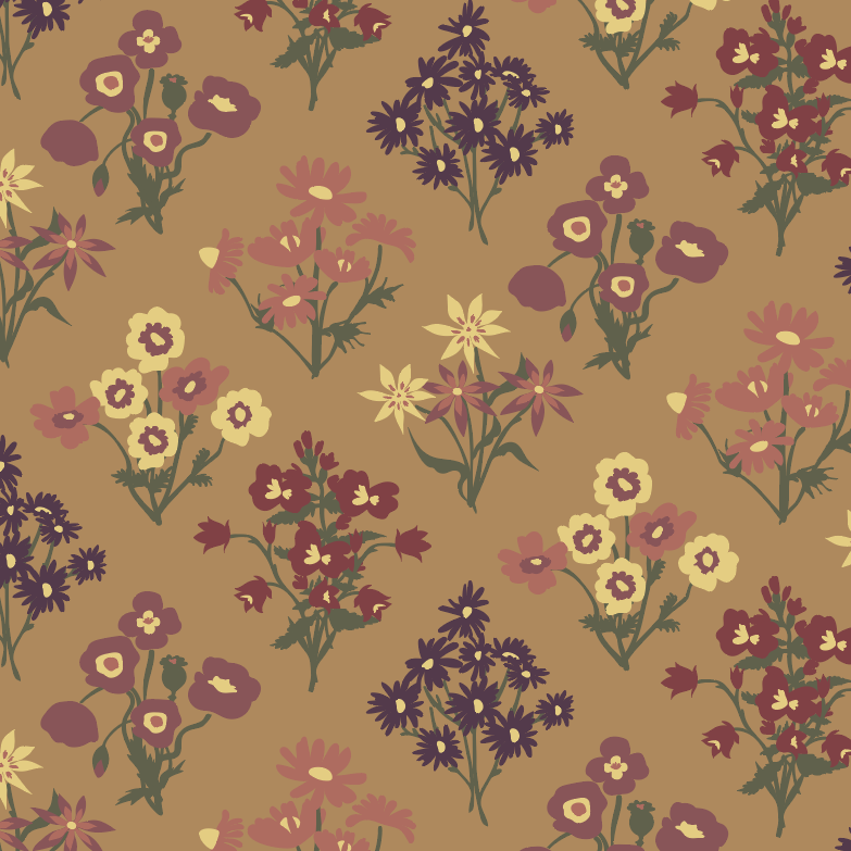 PREORDER spaghetti tie prairie dress | apple cinnamon floral bouquet | organic cotton interlock