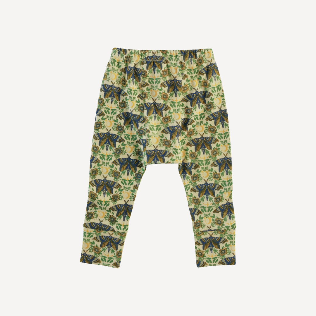classic panda pant | forest butterfly | organic cotton interlock