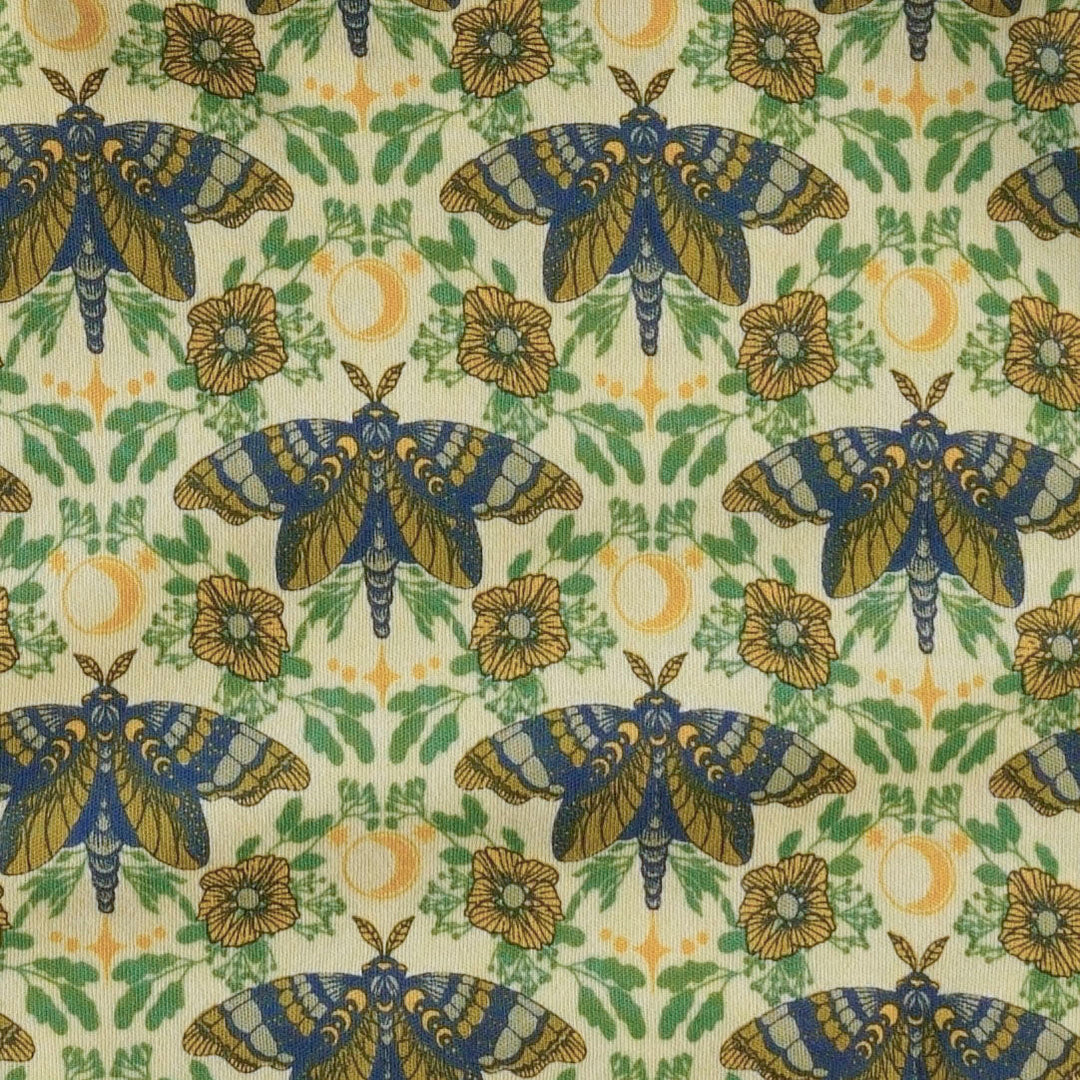 womens rosette dress | forest butterfly | organic cotton interlock