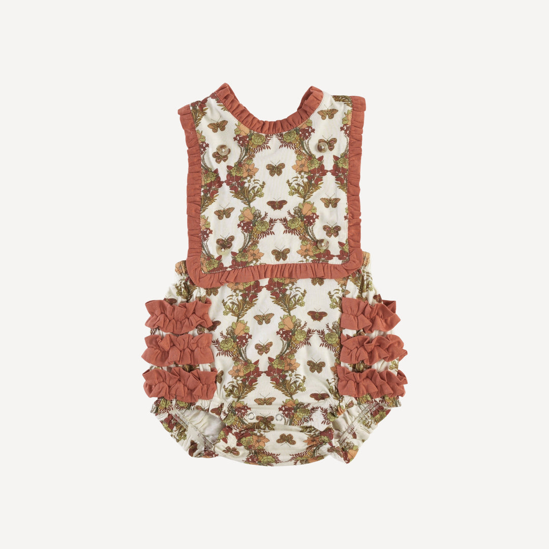 the ruffle gretel bubble | forest floral butterfly | bamboo