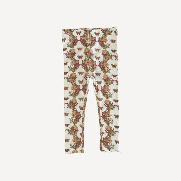 classic skinny legging | forest floral butterfly | bamboo