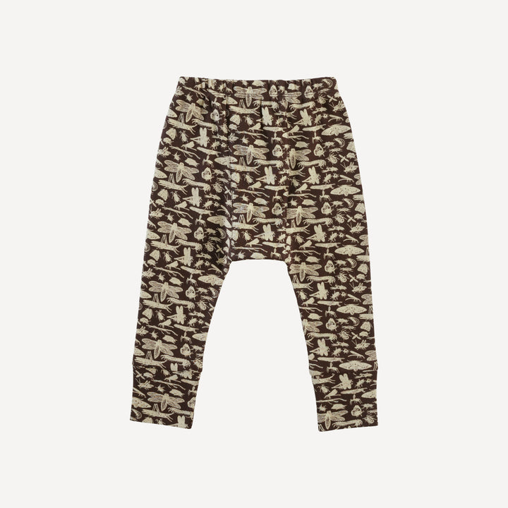 classic panda pant | forest insects | organic cotton interlock