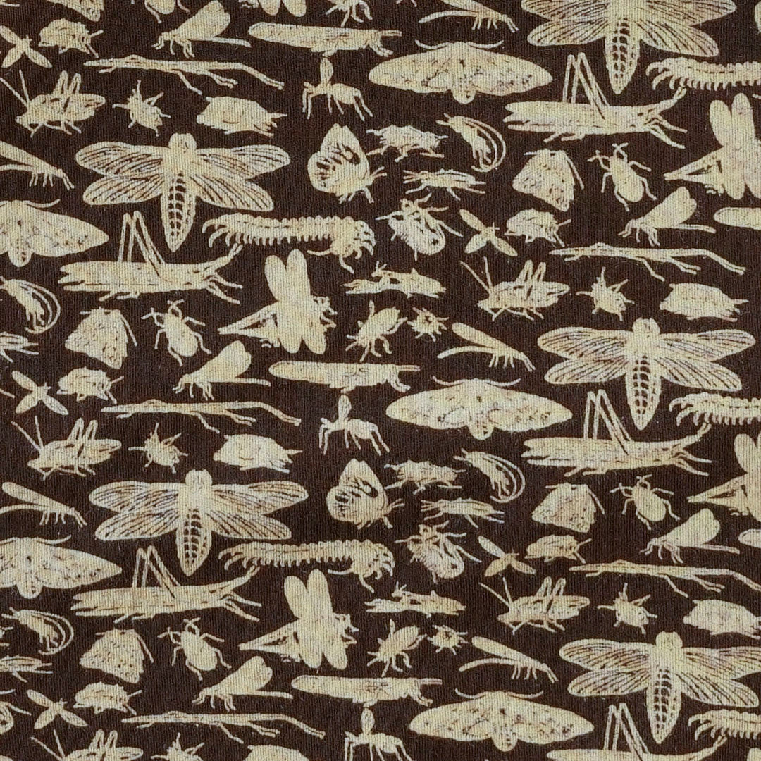 short sleeve union shortie | forest insects | organic cotton interlock