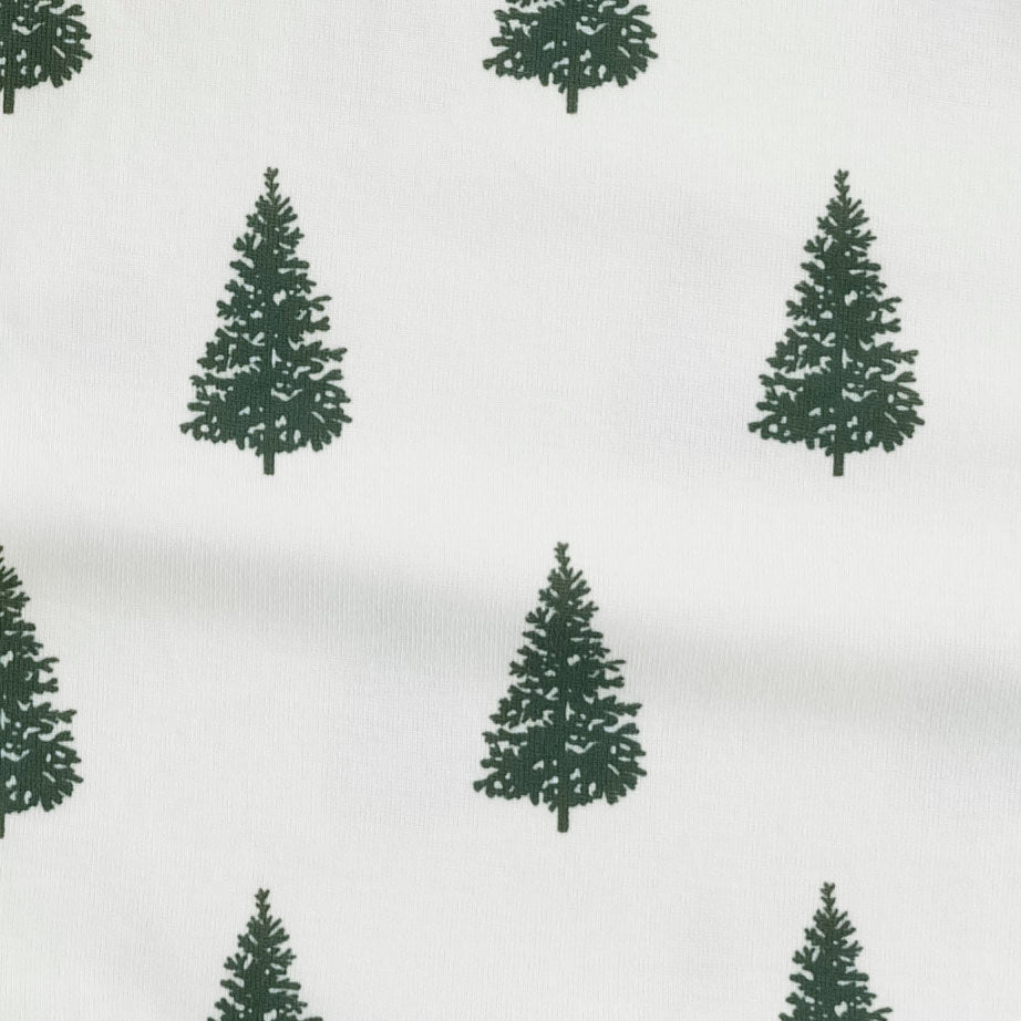 classic single layer blanket | forest pine | organic cotton single rib