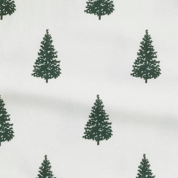 long sleeve peter pan tee | forest pine | organic cotton single rib