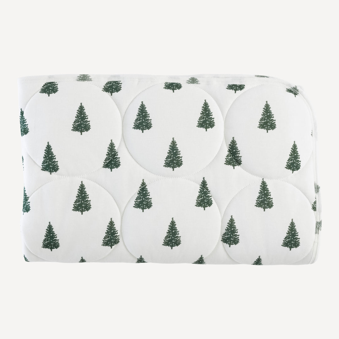 classic quilt | forest pine | organic cotton single rib