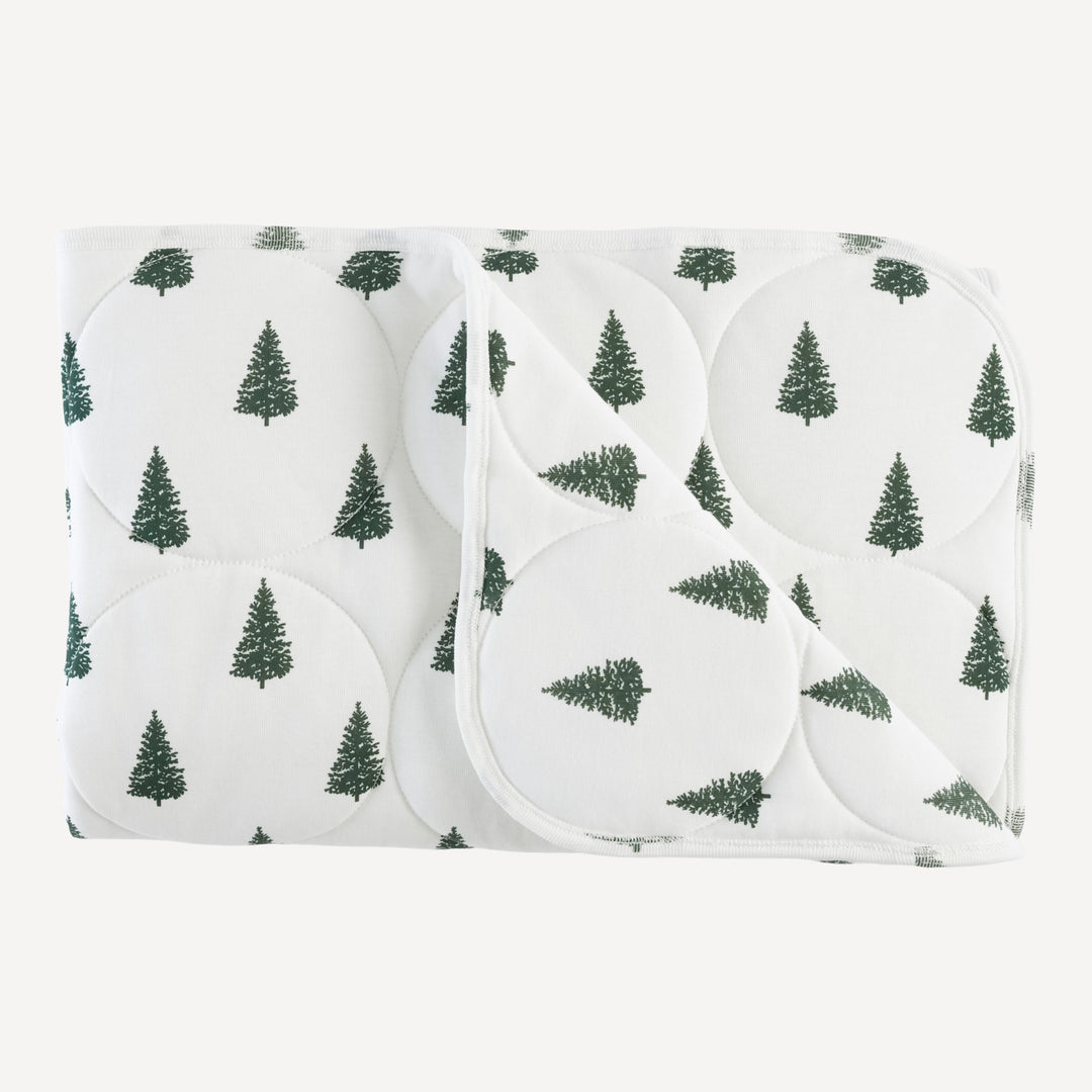 classic quilt | forest pine | organic cotton single rib