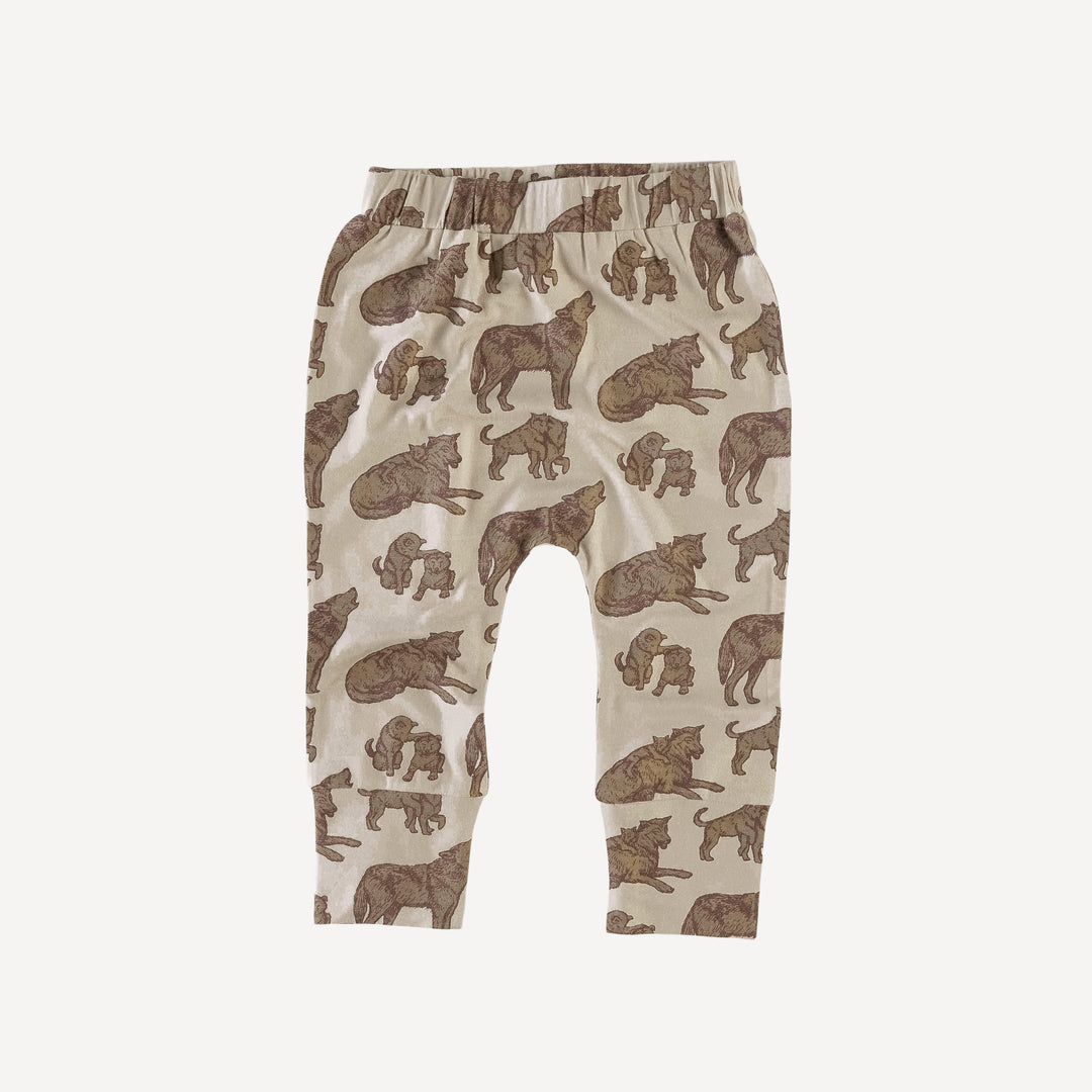 sport pant | forest wolf family | bamboo