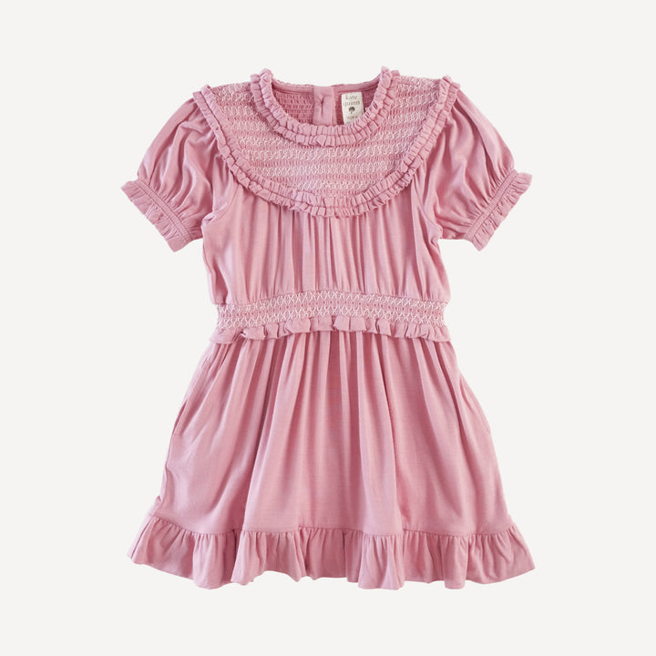 winnie short sleeve dress | foxglove | bamboo