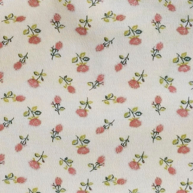 bunny hat | french rose bud | organic cotton interlock