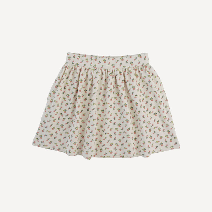 basic skirt | french rose bud | organic cotton interlock