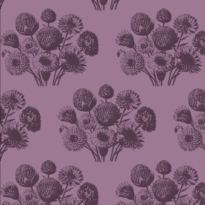 PREORDER jade set | french violet dahlia | organic cotton interlock