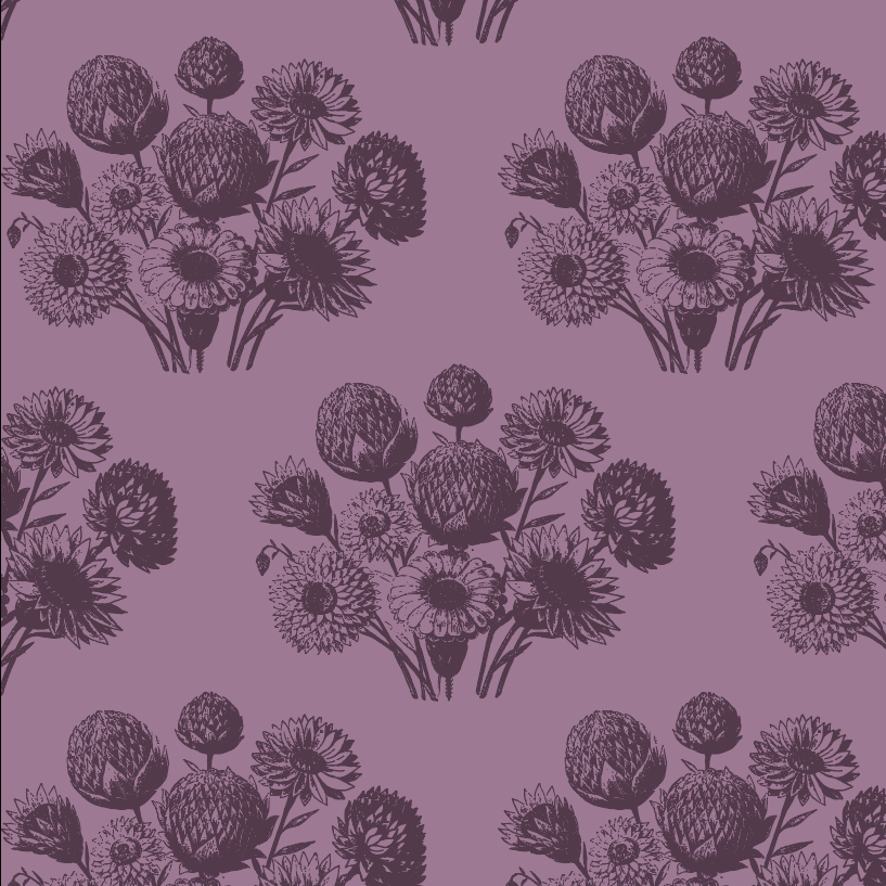 PREORDER womens spaghetti tie winnie dress | french violet dahlia | organic cotton interlock