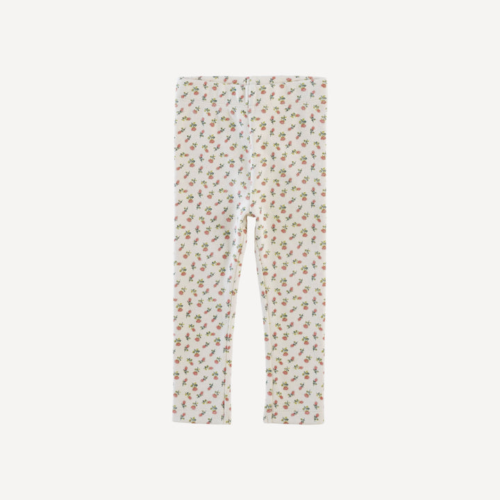 classic skinny legging | french rose bud | organic cotton interlock