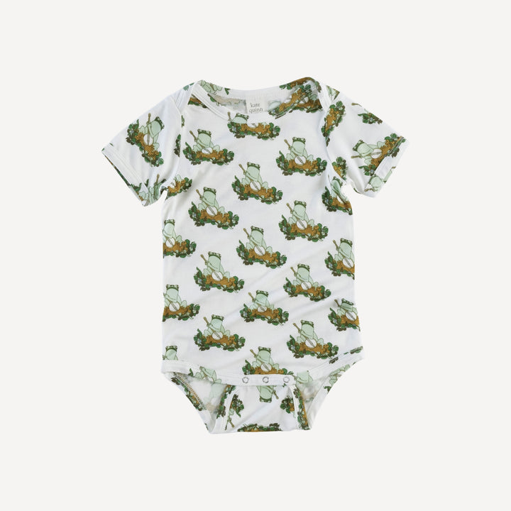 short sleeve lap neck bodysuit | frog and banjo | lenzing modal