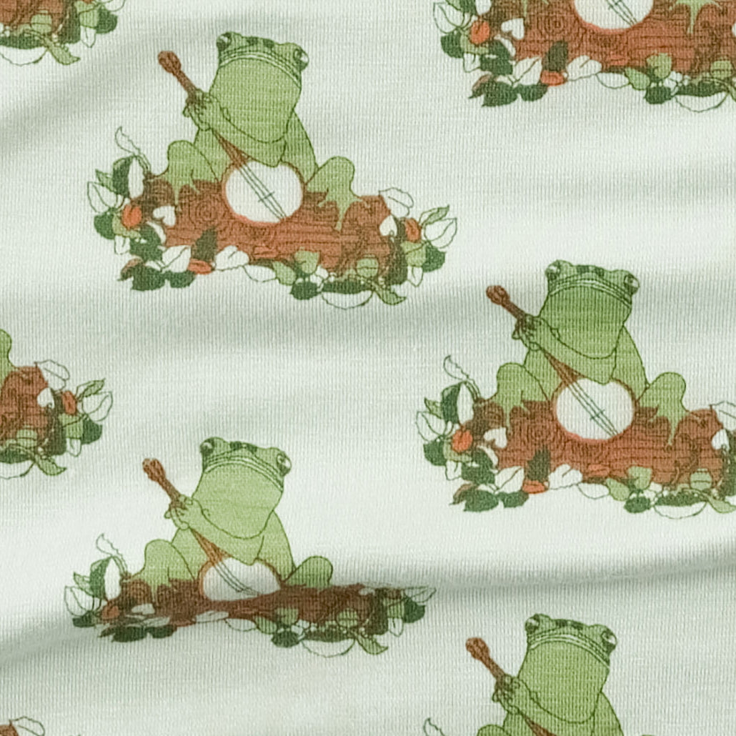 classic single layer blanket | frog + banjo | bamboo