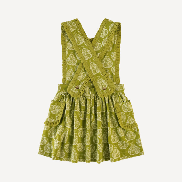 ruffle gretel pocket dress | fruit floral | bamboo