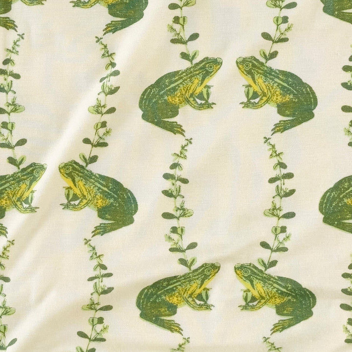 wrap layette set | garden frog | bamboo
