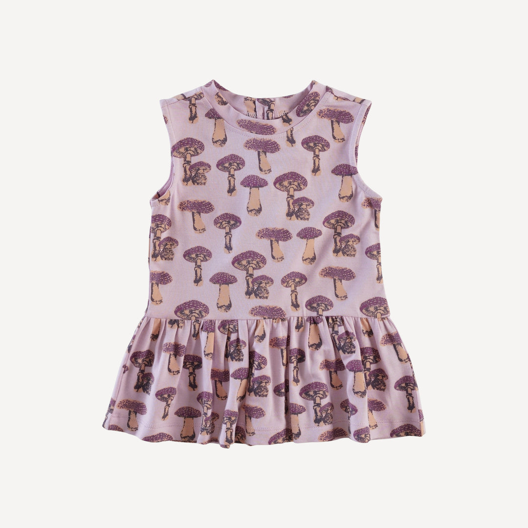 sleeveless kate top | garden fungi | bamboo