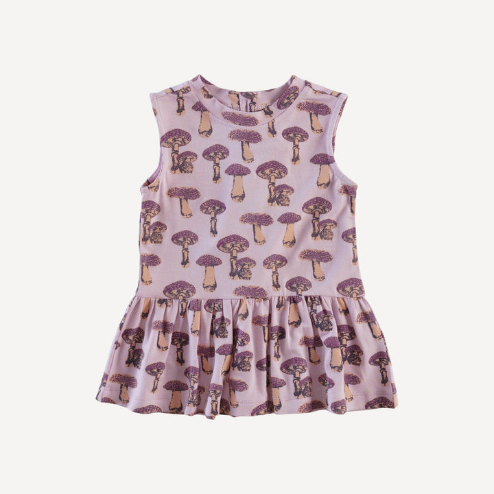 sleeveless kate top | garden fungi | bamboo