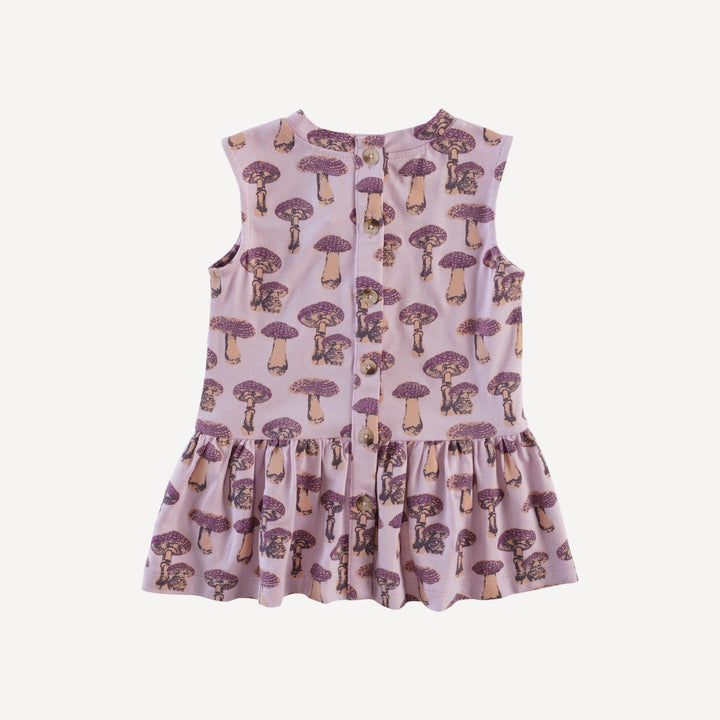 sleeveless kate top | garden fungi | bamboo