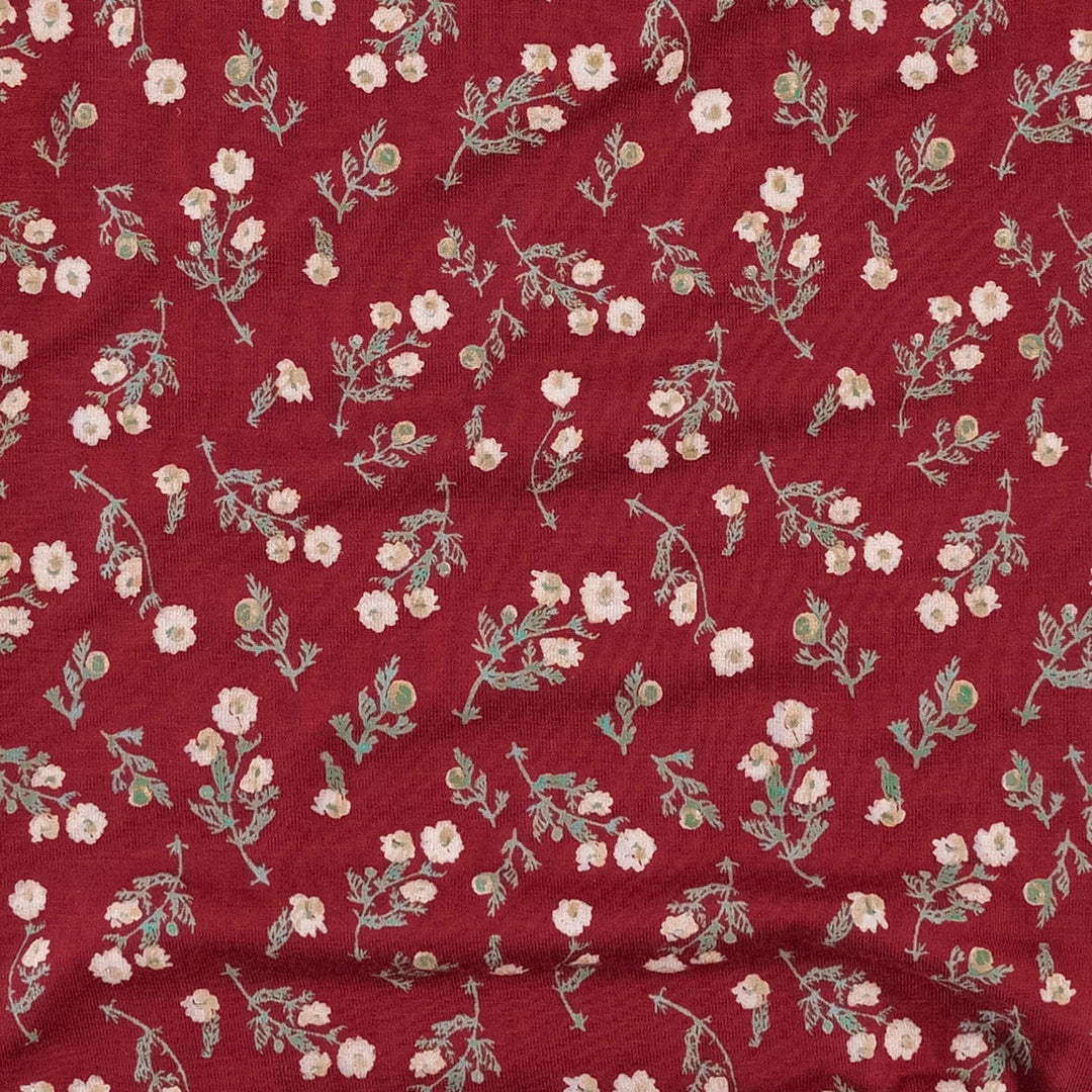 womens cowl neck kanga top | garden tiny chamomile | bamboo