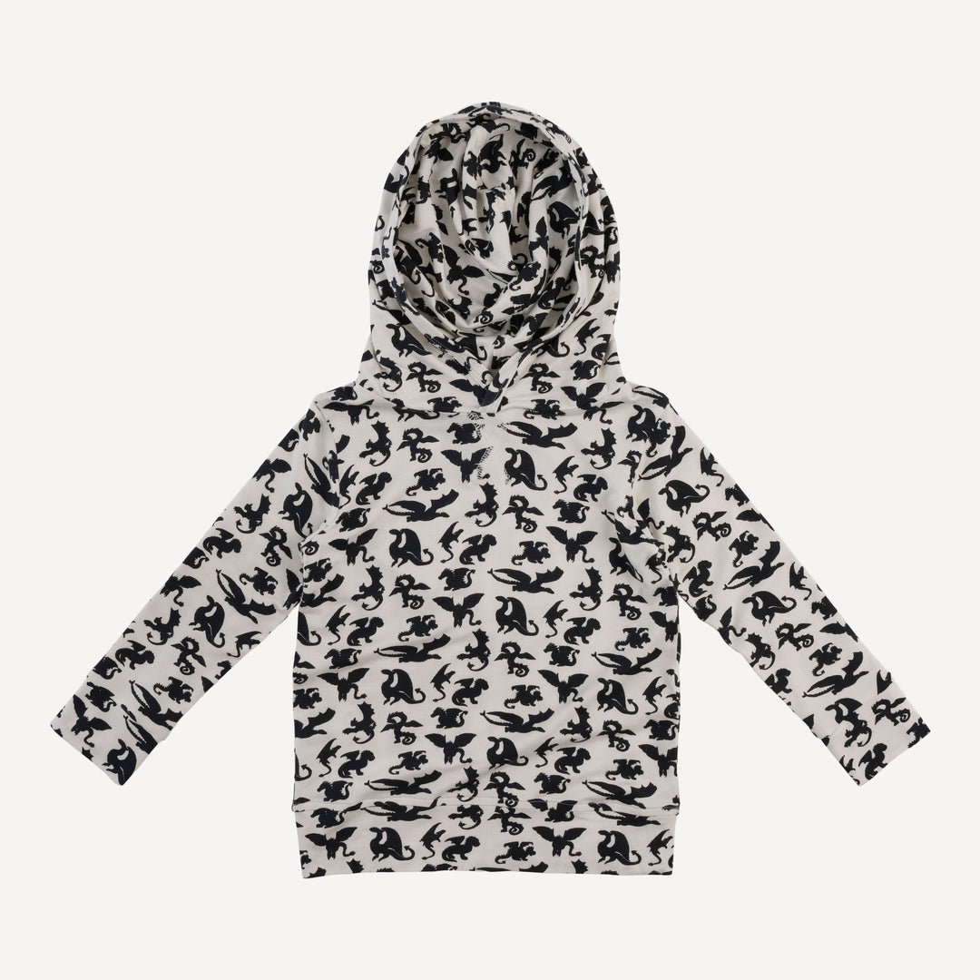 long sleeve essential skinny hoodie | gargoyles | bamboo