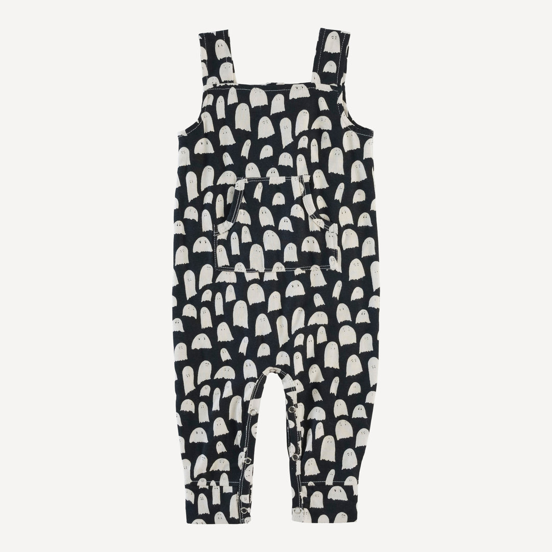 kanga pocket overall | ghosts | organic cotton interlock