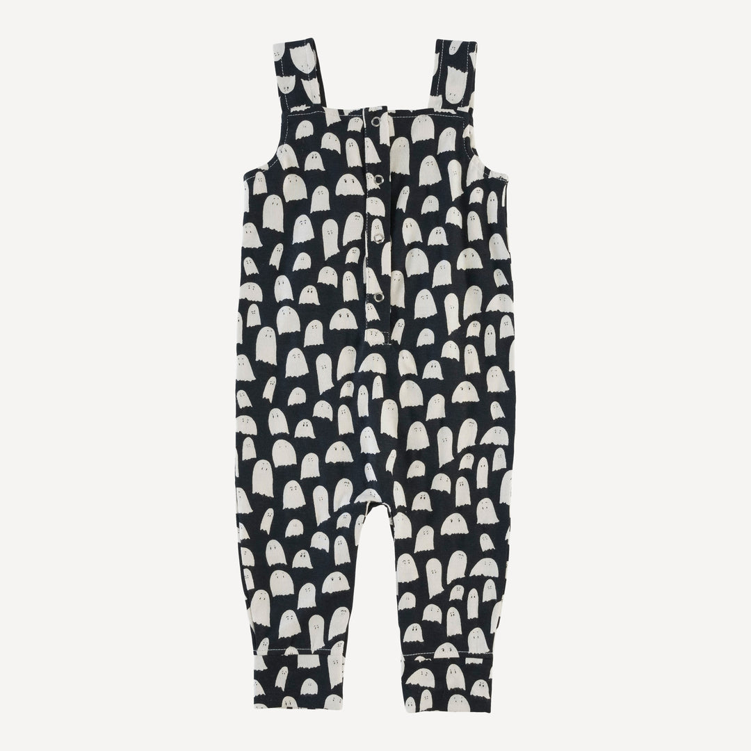 kanga pocket overall | ghosts | organic cotton interlock