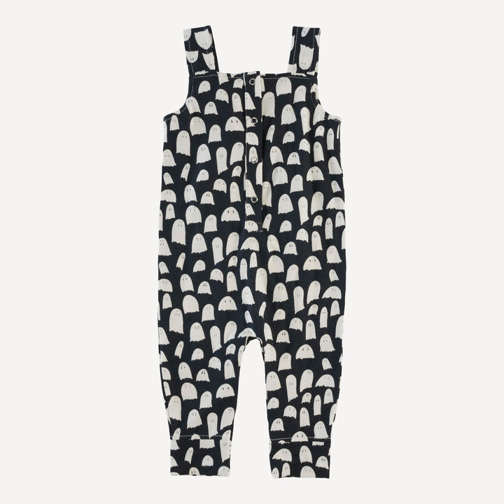 kanga pocket overall | ghosts | organic cotton interlock