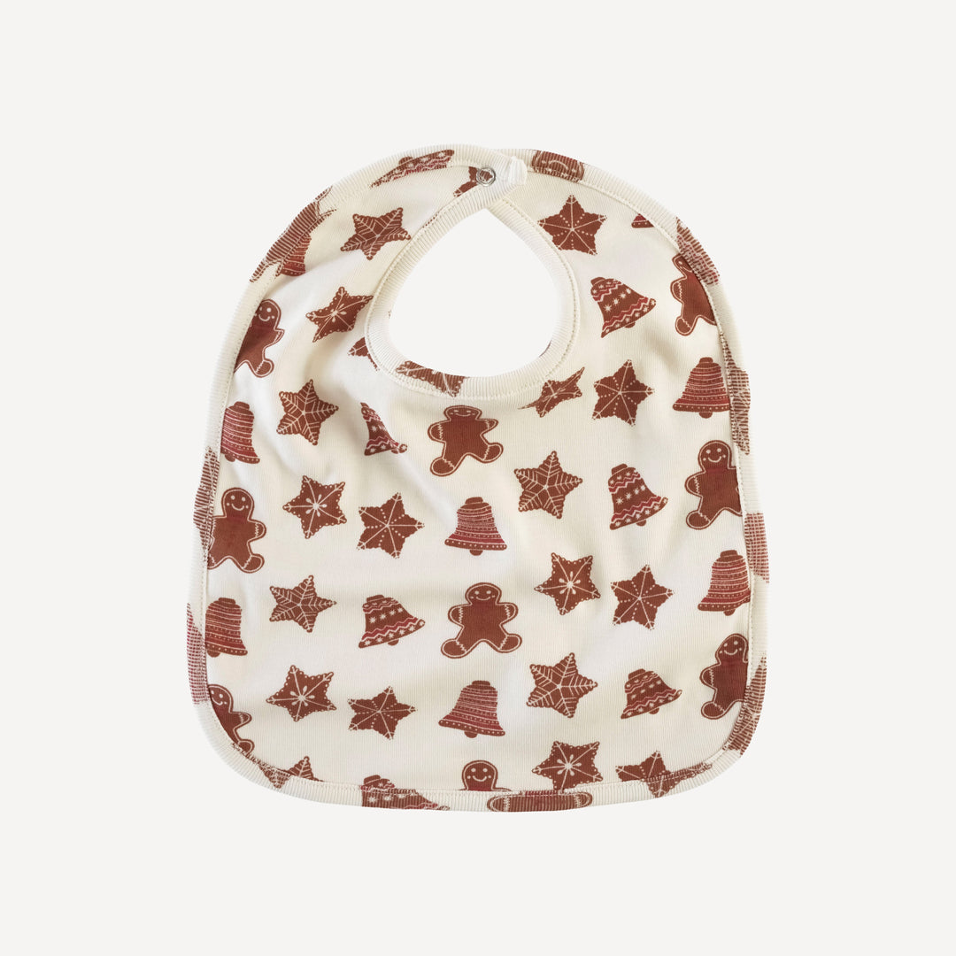 bib | gingerbread cookies | organic cotton single rib