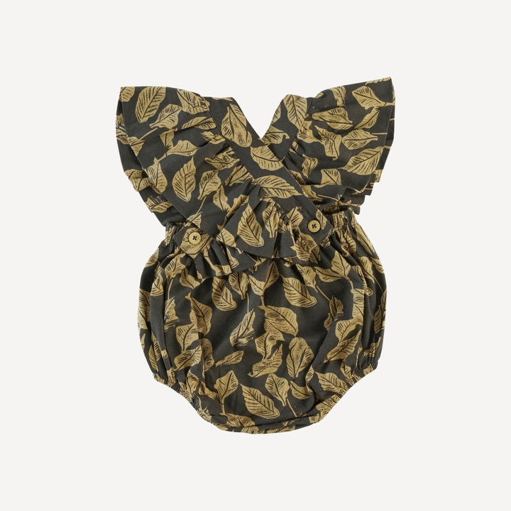 ruffle strap bubble | golden woods leaf | modal