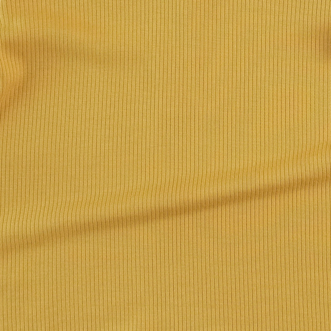 long sleeve twirl top | golden sun | modal skinny rib