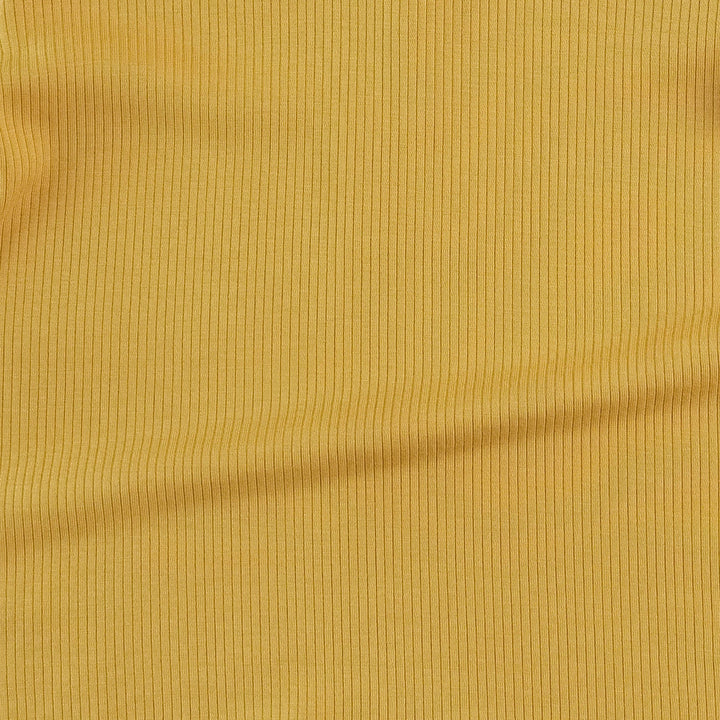 long sleeve twirl top | golden sun | modal skinny rib