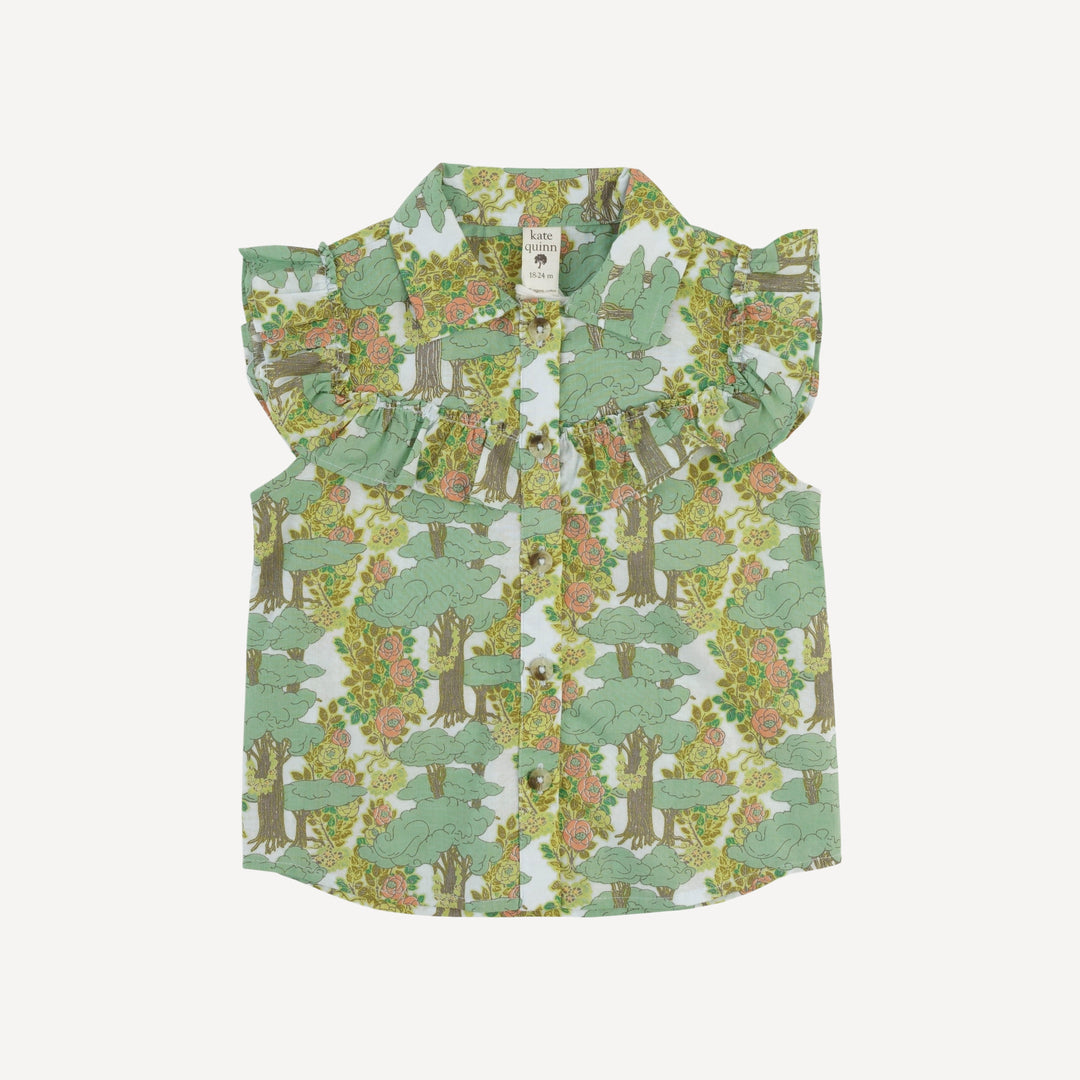 sleeveless goldilocks top | goldilocks morning woods | organic cotton woven