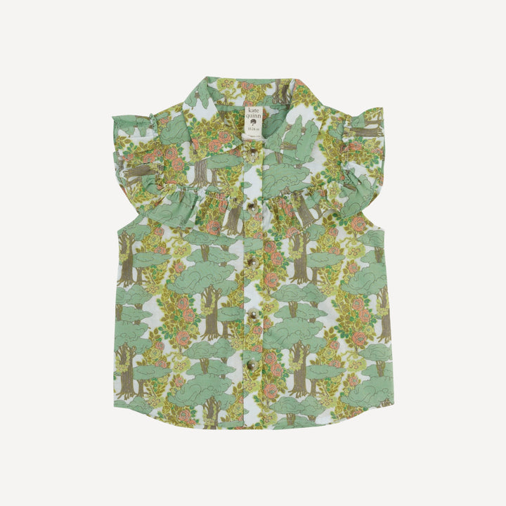 sleeveless goldilocks top | goldilocks morning woods | organic cotton woven